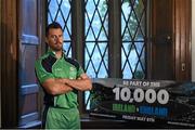 9 December 2014; Ireland cricketer Max Sorensen at the launch of &quot;Be Part of the 10,000&quot; for the one day international cricket match between Ireland and England, which is taking place at Malahide on Friday May 8th 2015. Malahide Castle, Dublin. Photo by Sportsfile