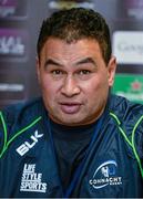 9 December 2014; Connacht head coach Pat Lam during a press conference ahead of their European Rugby Challenge Cup match against Bayonne on Saturday. Connacht Rugby Squad Training, The Sportsground, Galway. Picture credit: Diarmuid Greene / SPORTSFILE