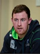 9 December 2014; Connacht's Willie Faloon speaking during a press conference ahead of their European Rugby Challenge Cup match against Bayonne on Saturday. Connacht Rugby Squad Training, The Sportsground, Galway. Picture credit: Diarmuid Greene / SPORTSFILE