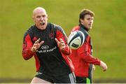 10 December 2014; Munster's Paul O'Connell in action during squad training ahead of their European Rugby Champions Cup 2014/15, Pool 1, Round 4, match against ASM Clermont Auvergne on Sunday. Munster Rugby Squad Training, University of Limerick, Limerick. Picture credit: Diarmuid Greene / SPORTSFILE