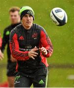10 December 2014; Munster's Ian Keatley in action during squad training ahead of their European Rugby Champions Cup 2014/15, Pool 1, Round 4, match against ASM Clermont Auvergne on Sunday. Munster Rugby Squad Training, University of Limerick, Limerick. Picture credit: Diarmuid Greene / SPORTSFILE
