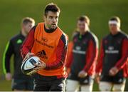 10 December 2014; Munster's Conor Murray in action during squad training ahead of their European Rugby Champions Cup 2014/15, Pool 1, Round 4, match against ASM Clermont Auvergne on Sunday. Munster Rugby Squad Training, University of Limerick, Limerick. Picture credit: Diarmuid Greene / SPORTSFILE