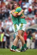 4 August 2007; Meath players Cian Ward, left, and Charles McCarthy celebrate victory. Bank of Ireland Football Championship Quarter Final, Tyrone v Meath, Croke Park, Dublin. Picture Credit; Ray McManus / SPORTSFILE