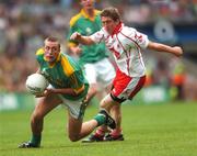 4 August 2007; Charles McCarthy, Meath, in action against Dermot Carlin, Tyrone. Bank of Ireland Football Championship Quarter Final, Tyrone v Meath, Croke Park, Dublin. Picture Credit; Brian Lawless / SPORTSFILE