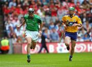 29 July 2007; Donal O'Grady, Limerick, in action against Diarmuid McMahon, Clare. Guinness All-Ireland Senior Hurling Championship Quarter-Final, Clare v Limerick, Croke Park, Dublin. Picture credit; Ray McManus / SPORTSFILE
