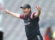 5 August 2007; Westmeath manager Seamus Qualter  celebrates at the end of the game. Christy Ring Cup Final, Kildare v Westmeath, Croke Park, Dublin. Picture credit; David Maher / SPORTSFILE