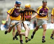 5 August 2007; Kilkenny's James Cha Fitzpatrick in action against Wexford's Diarmuid Lyng, left, and Rory McCarthy. Guinness All-Ireland Hurling Championship Semi-Final, Kilkenny v Wexford, Croke Park, Dublin. Picture credit; Matt Browne / SPORTSFILE