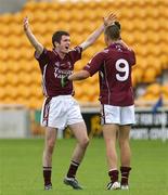 5 August 2007; Galway's Michael Martyn and Anthony Griffin celebrate at the final whistle. ESB All-Ireland Minor Football Championship Quater-Final, Galway v Carlow, O'Connor Park, Tullamore, Co. Offaly. Picture credit; Oliver McVeigh / SPORTSFILE