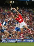 5 August 2007; Sean Og O hAilpin, Cork, in action against John Mullane, left, and Paul Flynn, Waterford. Guinness All-Ireland Hurling Championship Quater-Final Replay, Cork v Waterford, Croke Park, Dublin. Picture credit; David Maher / SPORTSFILE