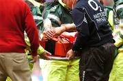 5 August 2007; Cork's Neil Ronan is stretchered off the field during the game. Guinness All-Ireland Hurling Championship Quater-Final Replay, Cork v Waterford, Croke Park, Dublin. Picture credit; Matt Browne / SPORTSFILE