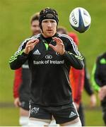 10 December 2014; Munster's Sean Dougall in action during squad training ahead of their European Rugby Champions Cup 2014/15, Pool 1, Round 4, match against ASM Clermont Auvergne on Sunday. Munster Rugby Squad Training, University of Limerick, Limerick. Picture credit: Diarmuid Greene / SPORTSFILE