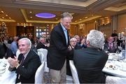 10 December 2014; Joe Schmidt, Ireland rugby head coach, makes his way to the stage to receive the Philips Sports Manager of the Year 2014. Shelbourne Hotel, Dublin. Picture credit: Matt Browne / SPORTSFILE
