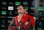 10 December 2014; Munster head coach Anthony Foley during a press conference ahead of their European Rugby Champions Cup 2014/15, Pool 1, Round 4, match against ASM Clermont Auvergne on Sunday. Munster Rugby Press Conference, Castletroy Park Hotel, Limerick. Picture credit: Diarmuid Greene / SPORTSFILE