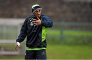9 December 2014; Connacht's Bundee Aki during squad training ahead of their European Rugby Challenge Cup match against Bayonne on Saturday. Connacht Rugby Squad Training, The Sportsground, Galway. Picture credit: Diarmuid Greene / SPORTSFILE