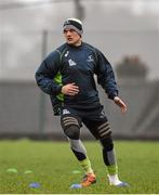 9 December 2014; Connacht's Quinn Roux in action during squad training ahead of their European Rugby Challenge Cup match against Bayonne on Saturday. Connacht Rugby Squad Training, The Sportsground, Galway. Picture credit: Diarmuid Greene / SPORTSFILE