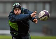 9 December 2014; Connacht's Caolin Blade in action during squad training ahead of their European Rugby Challenge Cup match against Bayonne on Saturday. Connacht Rugby Squad Training, The Sportsground, Galway. Picture credit: Diarmuid Greene / SPORTSFILE