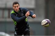 9 December 2014; Connacht's John Cooney in action during squad training ahead of their European Rugby Challenge Cup match against Bayonne on Saturday. Connacht Rugby Squad Training, The Sportsground, Galway. Picture credit: Diarmuid Greene / SPORTSFILE