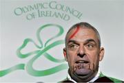 11 December 2014; The Olympic Council of Ireland has announced the Team Ireland Leaders for Rio 2016 Olympic Games. Among the 17 Team Ireland Leaders are European Ryder Cup captain Paul McGinley, Golf, Kevin Ankrom, Athletics, Joseph Hennigan, Boxing, Brian Nugent, Cycling, Sally Filmer, Gymnastics, Mike Heskin, Hockey and Peter Banks, Swimming. Michael Ring, T.D., Minister of State for Sport and Tourism, also announced a special allocation of €1million to support qualification, preparation and participation for the Rio 2016 Olympic and Paralympic Games. In attendance at the announcement European Ryder Cup captain and Ireland Team Leader in Golf for Rio 2016 Paul McGinley. Westbury Hotel, Dublin Picture credit: Brendan Moran / SPORTSFILE