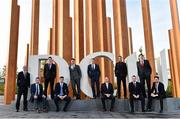 11 December 2014; Nine county players past and present have been awarded scholarships in this year's GPA DCU Business School Masters Scholarship Programme with three new entrants accepted to the prestigious MBA Programme. Pictured at the announcement are, from left, Leitrim footballer Rob Lowe, MBA Executive Programme, Former Dublin footballer Barry Cahill, MBA Scholarship , Roscommon footballer Tadhg Lowe, MSc in Finance, Leitrim footballer Donal Wrynn, MSc in Finance, Louth footballer Cathal Bellew, MSc in Strategy, Former New York and current St. Vincent's footballer Shane Carthy, MSc in Strategy, Former Dublin footballer Coman Goggins, MBA Scholarship, Dublin footballer James McCarthy, MSc in Management, Fermanagh footballer Chris Breen, MBA Executive Programme, Former Westmeath footballer David O'Shaughnessy, MBA Scholarship and Louth footballer Eoin O'Connor, MSc in Management. Business School, Dublin City University, Dublin. Picture credit: Ramsey Cardy / SPORTSFILE