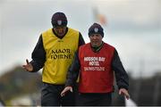 19 October 2014; St Brigid's manager Benny O'Brien, right, and selector Liam McHale. Roscommon County Senior Football Championship Final, St Brigid's v St. Faithleach, Hyde Park, Roscommon. Picture credit: Barry Cregg / SPORTSFILE