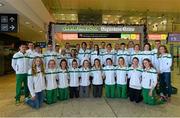 12 December 2014; The Ireland squad ahead of departing for the Spar European Cross Country Championships in Samokov, Bulgaria. Dublin Airport, Dublin. Picture credit: Ramsey Cardy / SPORTSFILE