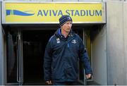 12 December 2014; Leinster forwards coach Leo Cullen arrvies for the captains run ahead of their European Rugby Champions Cup, pool 2, round 4, match against Harlequins on Saturday. Leinster Rugby Captain's Run. Aviva Stadium, Lansdowne Road, Dublin Picture credit: Piaras Ó Mídheach / SPORTSFILE
