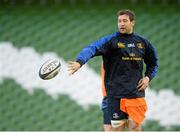 12 December 2014; Leinster's Kevin McLaughlin in action during their captains run ahead of their European Rugby Champions Cup, pool 2, round 4, match against Harlequins on Saturday. Leinster Rugby Captain's Run. Aviva Stadium, Lansdowne Road, Dublin Picture credit: Piaras Ó Mídheach / SPORTSFILE