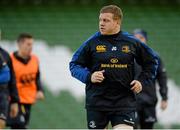 12 December 2014; Leinster's Sean Cronin during their captains run ahead of their European Rugby Champions Cup, pool 2, round 4, match against Harlequins on Saturday. Leinster Rugby Captain's Run. Aviva Stadium, Lansdowne Road, Dublin Picture credit: Piaras Ó Mídheach / SPORTSFILE