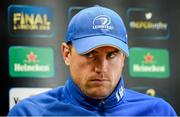 12 December 2014; Leinster's Jamie Heaslip during a press conference ahead of their European Rugby Champions Cup, pool 2, round 4, match against Harlequins on Saturday. Leinster Rugby Press Conference. Leinster Rugby HQ, Belfield, Dublin. Picture credit: Piaras Ó Mídheach / SPORTSFILE