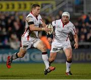6 December 2014; Darren Cave and Rory Best, Ulster. European Rugby Challenge Cup 2014/15, Pool 3, Round 3, Ulster v Scarlets, Kingspan Stadium, Ravenhill Park, Belfast, Co. Antrim. Picture credit: Oliver McVeigh / SPORTSFILE