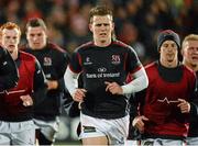 21 November 2014; Craig Gilroy, Ulster, during the pre match warm up. Guinness PRO12, Round 8, Ulster v Ospreys. Kingspan Stadium, Ravenhill Park, Belfast, Co. Antrim. Picture credit: Oliver McVeigh / SPORTSFILE
