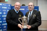 13 December 2014; Bill Duggan, left, and Pat Rooney, President of Ashbourne RFC, at Bank of Ireland Provincial Towns Cup Draw, Ballsbridge Hotel, Dublin. Picture credit: Barry Cregg / SPORTSFILE