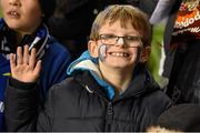 13 December 2014; Leinster supporter Conor Ahearne, aged 8, from Leopardstown, ahead of the game. European Rugby Champions Cup 2014/15, Pool 2, Round 4, Leinster v Harlequins. Aviva Stadium, Lansdowne Road, Dublin. Photo by Sportsfile