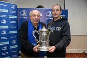 13 December 2014; President of Ardee RFC, Ronnie Kavanagh, left, and teram captain Keith Halpenny, at Bank of Ireland Provincial Towns Cup Draw, Ballsbridge Hotel, Dublin. Picture credit: Barry Cregg / SPORTSFILE