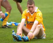 4 August 2007; Antrim corner-forward Conor McGourty in a dejected mood after the game. Tommy Murphy Cup Final, Wicklow v Antrim, Croke Park, Dublin. Picture credit; Stephen McCarthy / SPORTSFILE