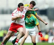 4 August 2007; Conor Gormley, Tyrone, in action against Shane O'Rourke, Kerry. Bank of Ireland Football Championship Quarter Final, Tyrone v Meath, Croke Park, Dublin. Picture Credit; Oliver McVeigh / SPORTSFILE