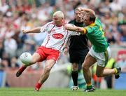 4 August 2007; Owen Mulligan, Tyrone, in action against Darren Fay, Meath. Bank of Ireland Football Championship Quarter Final, Tyrone v Meath, Croke Park, Dublin. Picture Credit; Oliver McVeigh / SPORTSFILE