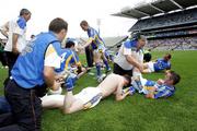 4 August 2007; Wicklow players get a rub down, before extra time. Tommy Murphy Cup Final, Wicklow v Antrim, Croke Park, Dublin. Picture credit; Oliver McVeigh / SPORTSFILE