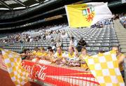 4 August 2007; Antrim fans show their colours. Tommy Murphy Cup Final, Wicklow v Antrim, Croke Park, Dublin. Picture credit; Oliver McVeigh / SPORTSFILE