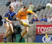 4 August 2007; Justin Crozier, Antrim, in action against Paddy Dalton, Wicklow. Tommy Murphy Cup Final, Wicklow v Antrim, Croke Park, Dublin. Picture credit; Oliver McVeigh / SPORTSFILE