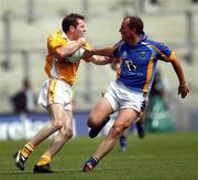 4 August 2007; Kevin Brady, Antrim, in action against Breandain O'Hannaidh, Wicklow. Tommy Murphy Cup Final, Wicklow v Antrim, Croke Park, Dublin. Picture credit; Oliver McVeigh / SPORTSFILE