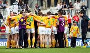 4 August 2007; The Antrim squad in a pre-match huddle. Tommy Murphy Cup Final, Wicklow v Antrim, Croke Park, Dublin. Picture credit; Oliver McVeigh / SPORTSFILE