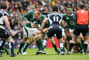 11 August 2007; Paul O'Connell, Ireland, makes a break against Simon Webster, Scotland. Rugby World Cup Warm Up Game, Scotland v Ireland, Murrayfield, Scotland. Picture credit; Oliver McVeigh / SPORTSFILE
