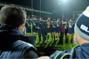 13 December 2014; Connacht coach Pat Lam with his player after the game. European Rugby Challenge Cup 2014/15, Pool 2, Round 4, Bayonne v Connacht, Stade Jean-Dauger, Bayonne, France Picture credit: Matt Browne / SPORTSFILE