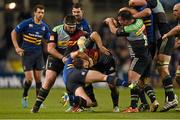 13 December 2014; An altercation between Ian Madigan, Leinster and Danny Care, Harlequins, towards the end of the second half. European Rugby Champions Cup 2014/15, Pool 2, Round 4, Leinster v Harlequins. Aviva Stadium, Lansdowne Road, Dublin. Photo by Sportsfile