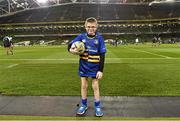 13 December 2014; Leinster mascot Daniel Dunne, from Mucklagh, Co. Offaly. Mascots at Leinster v Harlequins  European Rugby Champions Cup 2014/15, Pool 2, Round 4, Leinster v Harlequins. Aviva Stadium, Lansdowne Road, Dublin. Picture credit: Brendan Moran / SPORTSFILE