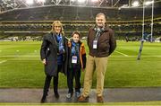 13 December 2014; Bank of Ireland Platinum Guests watch Leinster warm-Up ahead of the game. Leinster v Harlequins  European Rugby Champions Cup 2014/15, Pool 2, Round 4, Leinster v Harlequins. Aviva Stadium, Lansdowne Road, Dublin. Picture credit: Brendan Moran / SPORTSFILE