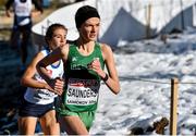 14 December 2014; Ireland's Hope Saunders during the Junior Women's race. Spar European Cross Country Championships, Samokov, Bulgaria. Picture credit: Ramsey Cardy / SPORTSFILE