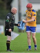 14 December 2014; Joe Canning, Portumna, gives back the towel to the linesman. Galway County Senior Hurling Championship Final, Portumna v Gort, Kenny Park, Athenry, Co. Galway. Picture credit: Ray Ryan / SPORTSFILE