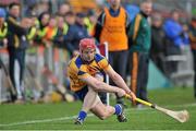 14 December 2014; Joe Canning, Portumna, takes a sideline cut against Gort. Galway County Senior Hurling Championship Final, Portumna v Gort, Kenny Park, Athenry, Co. Galway. Picture credit: Ray Ryan / SPORTSFILE